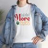 Less People More Dogs T-shirt Tops Tees Unisex – Cute Puppy Paw Print Tee for Pet Owners