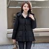 2024 Winter Women's Chinese Style Hooded Coat - Tassel, Fashionable, Loose-Fit, Slimming Down Cotton Outerwear