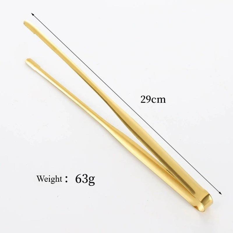 1Pc New Stainless Steel Grill Tongs Cooking Utensils for BBQ Baking Silver Kitchen Accessories Camping Supplies