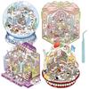 3D Landscape Sticker Collection Book Album Cartoon Scene DIY Miniature Scenes Toy Game Festival Birthday Gift for Kid Girl Child