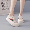 Korean version of the new summer half-tray white shoes for women's ins breathable student height-increasing casual shoes for women's street shooting