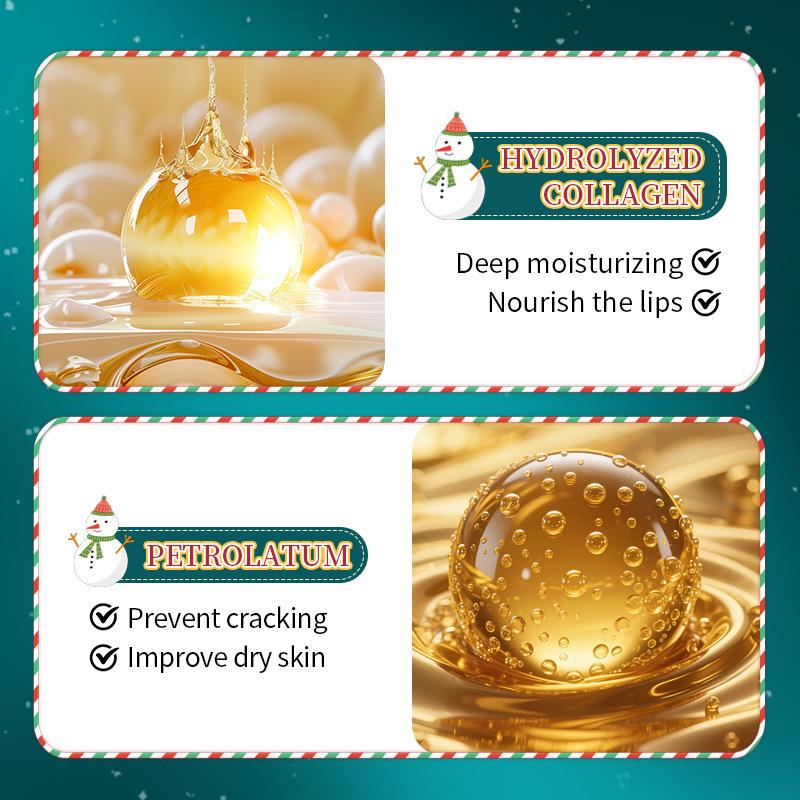 Christmas Lip Balm 5.8g Avocado Vaseline Moisturizing Nourishing Lip Balm Skin Care Products
