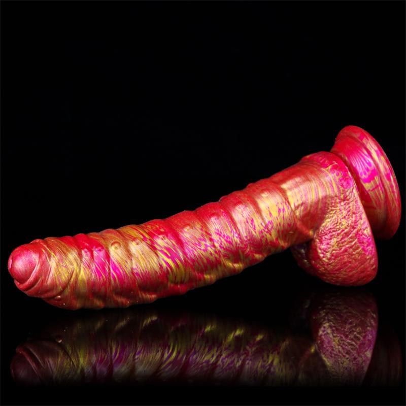 Caterpillar Soft Silicone Mixed Color Heteromorphic Dildo Female Masturbation Sm Sex Toys Adult Products