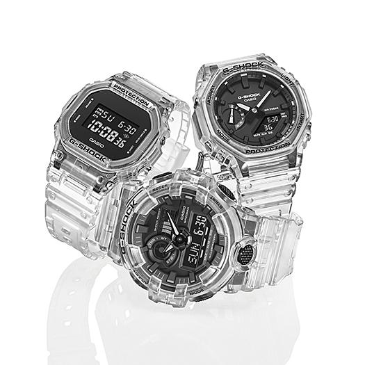 Casio Men's Resin 200M Water Resistant Analog Shock Resistant Quartz Watch GA-2100SKE-7A