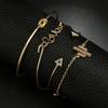 Europe and The United States Cactus Bracelet Triangle Opening Bracelet Love Diamond Knotted Bracelet Four-piece Suit.