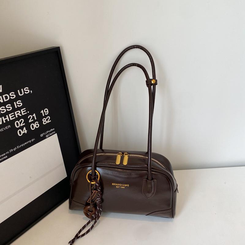 Korean Version Retro Large-capacity Tote Bag Women's 2025 Autumn New Fashion Single Shoulder Underarm Commuter Pillow Bag Women