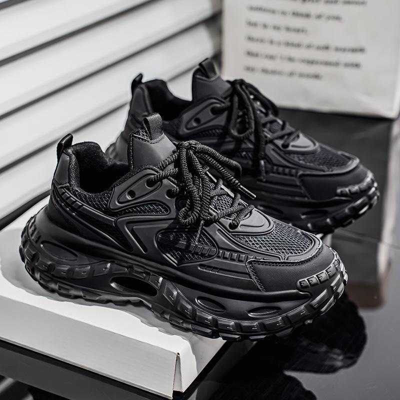 Dad Shoes Mesh Breathable Low Top Comfortable Cold i Sticky Shock Absorbing Sneakers Tire Bottom
