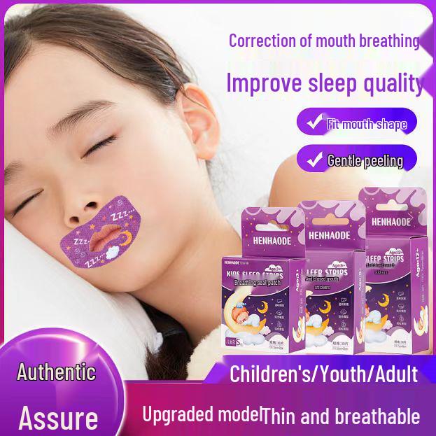 Children's Anti-Mouth Opening Sleep Strips - Mouth Breathing Prevention and Mouth Closure Tape