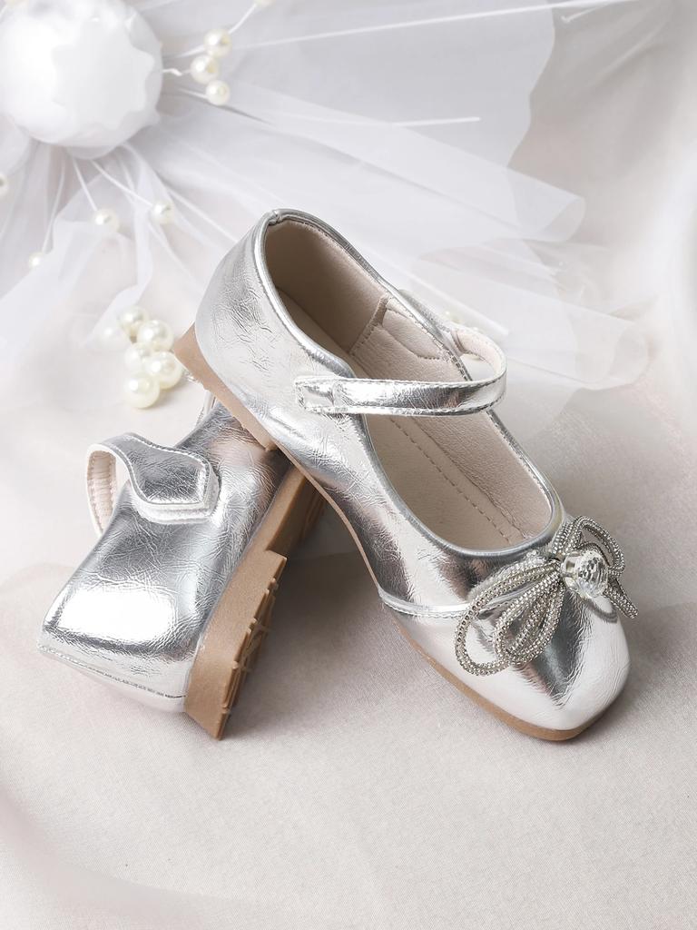 2025 Children Princess Leather Shoes for Girls Spring New Fashion Soft Comfortable Elegant Chic Bowtie Party Wedding Dress Shoes