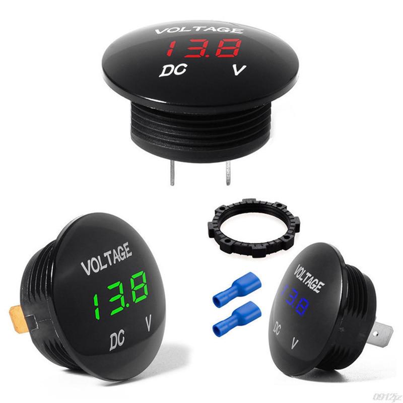 DC 12V-24V Digital Panel Voltmeter Voltage Meter Tester Led Display For Car Auto Motorcycle Boat ATV Truck Refit Accessories