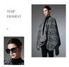 Plus Size Zebra Print Shawl: European/American Autumn/Winter Women's Mid-Length Jacket