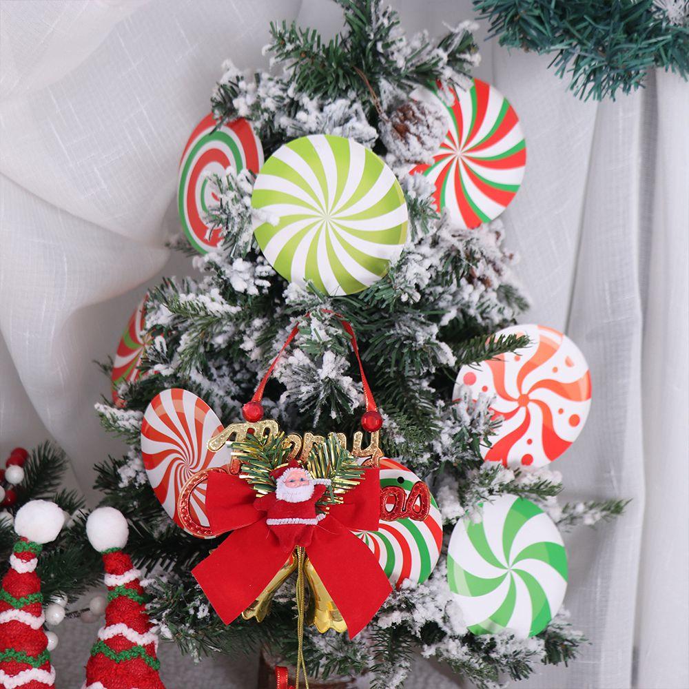 16 Pcs /set Hanging Xmas Tree Candy Pendant Colorful Christmas Party Decor Home