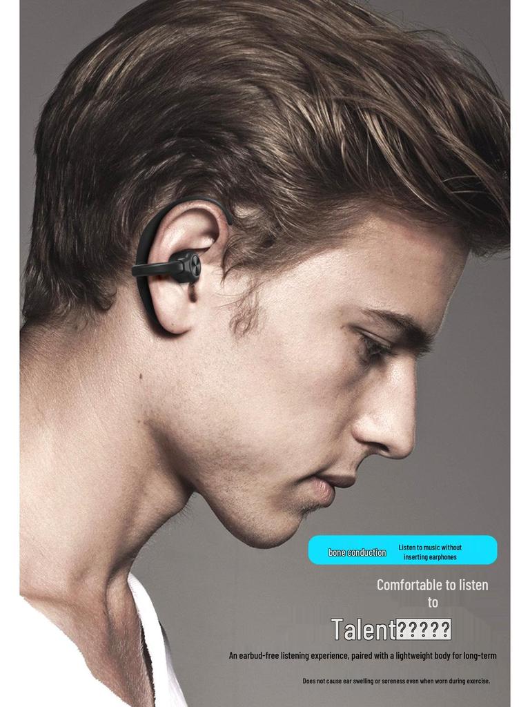New TWS Wireless Bone Conduction Bluetooth Earphones with Long Battery Life & Charging Case