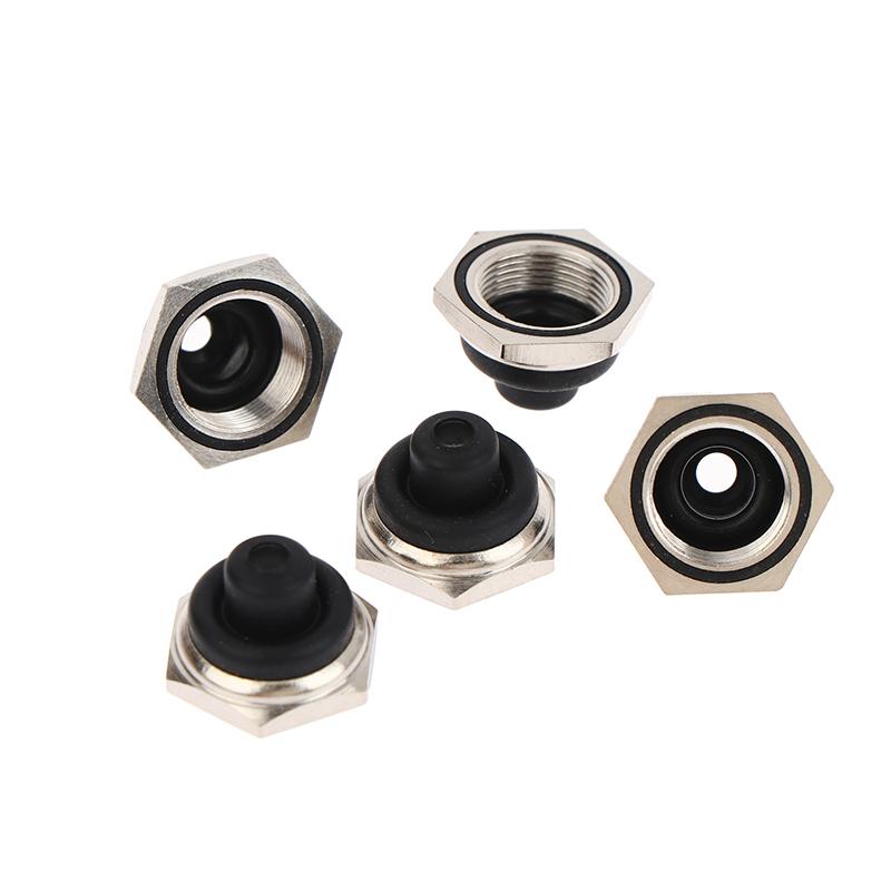 5Pcs New Product M12 * 0.75 12MM Toggle Switch Waterproof Cap With Hexagonal Metal Edge Accessories-Homeclub