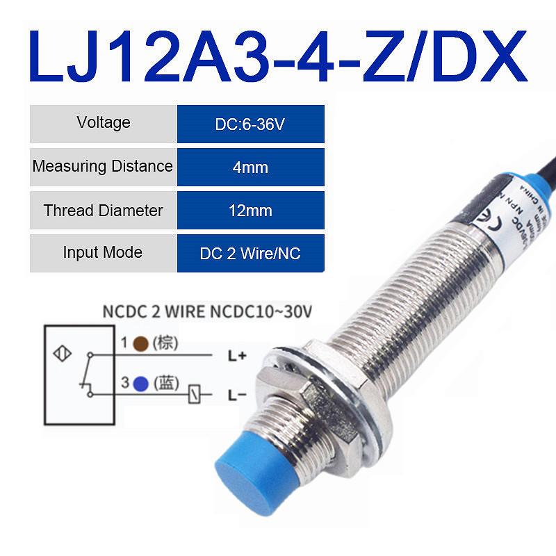 LJ12A3-4-Z/BX LJ12A3-4-Z/BY Proximity Switch Inductive Proximity Sensor Detection Switch NPN/PNP DC 6-36V Approach Sensor 12mm