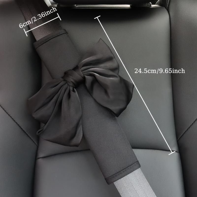 2pcs Women's Seat Belt Shoulder Pad Covers, Cute Bow Seat Belt Covers, Seat Belt Shoulder Pads, Seat Belt Accessories, Car Interior