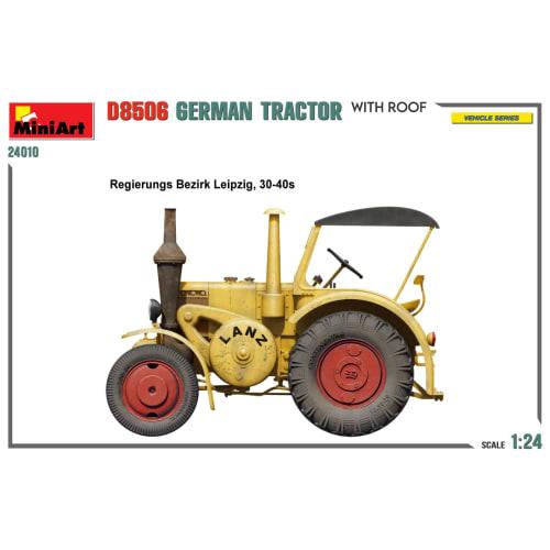 Miniart 1/24 German Covered Tractor D8506 Plastic Model MA24010