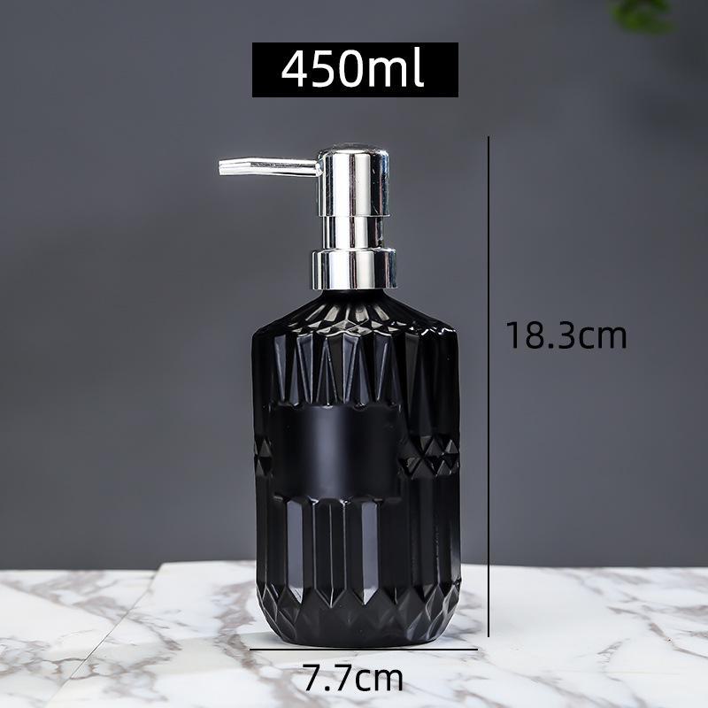 Nordic Glass Bathroom Bottles: Shower Gel, Lotion, Hand Sanitizer Dispensers