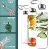MYEEDA Water Bottle, 500ml, Made of Food-Contact Resin, Easy to Clean, MyBotto Plastic Clear Bottle, Stylish, Lightweight, Slim, Transparent,