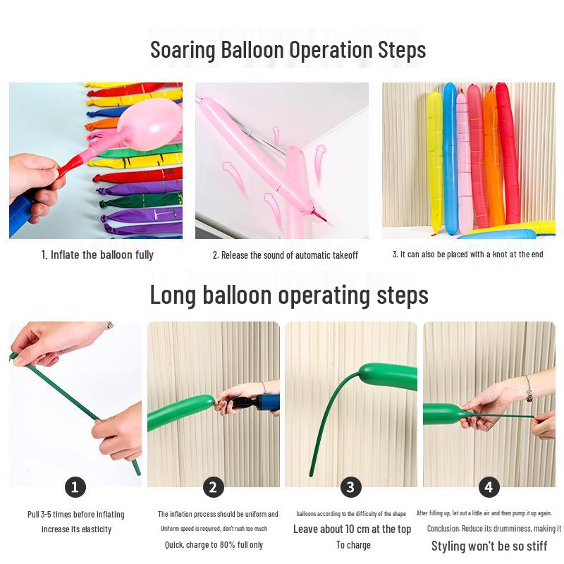 Celebrity Style Long Balloon Bouquet - Magic Handmade Floral Decorations for Events