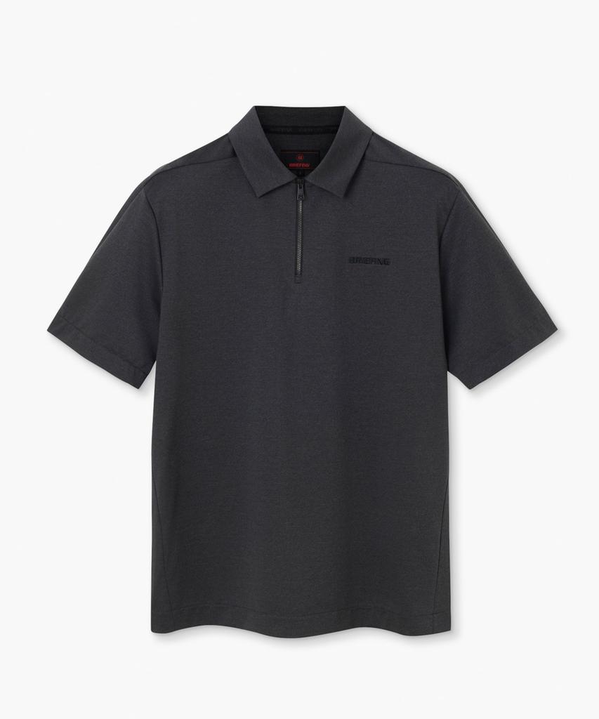 Beulipinggolpeu Men'S Linen-Like Pique Polo Shirt_Charcoal Gray