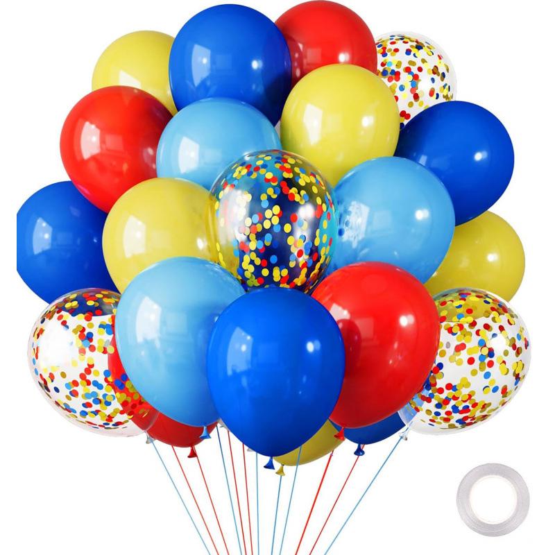 Metal Sequin Balloon Set - 30 Colorful Holiday Party Decorations