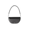 Olympia Adjustable Shoulder Strap Leather Underarm Half-Moon Tote Crossbody Bag Women Bags Black 80363811