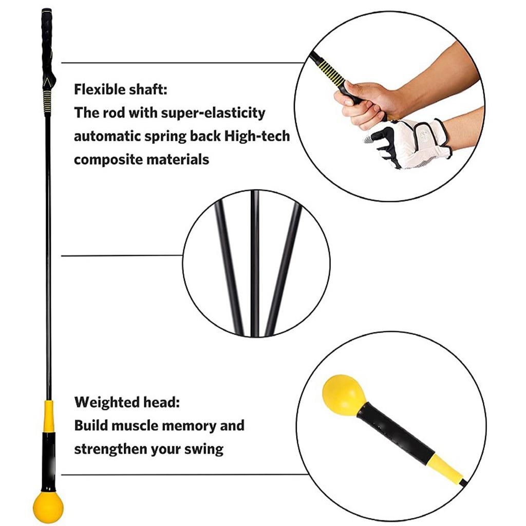Golf Swing Trainer Aid - Training for Strength and Tempo , Orange