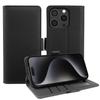 Wallet Case for iPhone 15 Pro - TPU+Leather/PU, Black