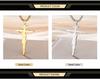 Dawapara INRI Crucifix Jesus Cross Pendant Necklace Christian Catholic Men Faith Necklace Stainless Steel Jewelry