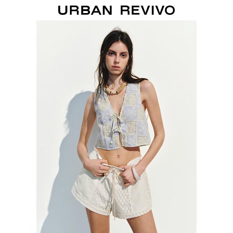 

Женский жилет без рукавов с цветочной текстурой и множеством бретелей XS