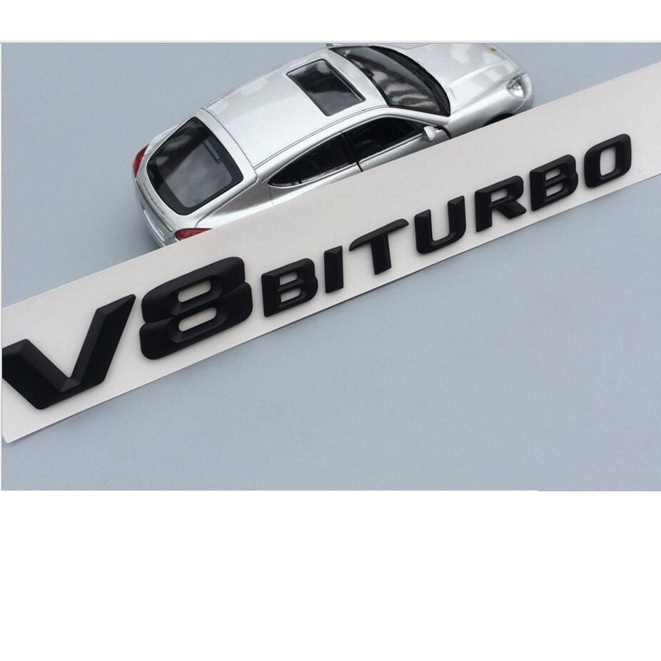 BRI4 3D Letters For Mercedes Benz E63 C63 S63 GLE63 GLC63 GLS63 CLS63 AMG Fender V8 BITURBO V8BITURBO Emblems Badges Symbols Sticker
