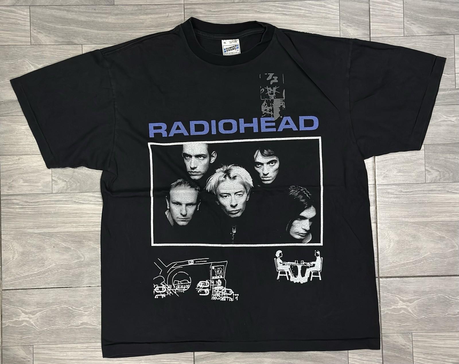 RADIOHEAD vintage 1997 OK COMPUTER t shirt BAND MEMBER PORTRAIT Unisex T-Shirt S