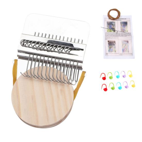 Yousheng Knit Patch Loom Kit Knitting Repair Patch Loom Knit Patch Maker Kit Portable Patch Darning Loom for Mending Worn Spots Holes