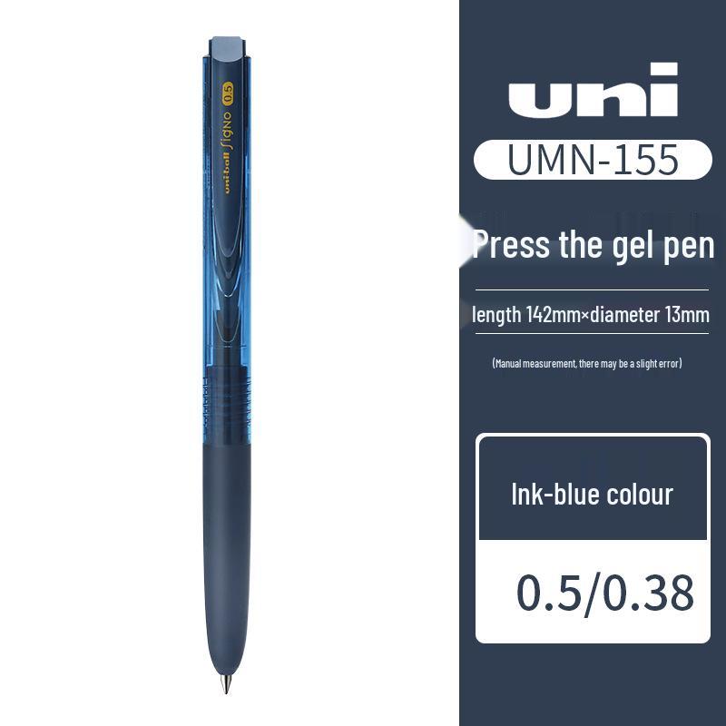 

Гелевая ручка UNI Mitsubishi Click 0,5 мм, Идеально подходит для экзаменов и офиса, UMN-155 0.38mm