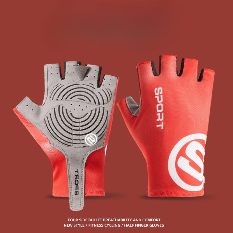 Half Finger Cycling Gloves for Men and Women In Summer Exposed Finger Thin Ice Silk Driving Breathable Non Slip Lure Fishing Sun Protection Gloves