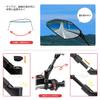 KEMIMOTO Motorcycle Mirrors, Universal, Left and Right Set, 8mm/10mm, Reverse/Standard Thread, 8 Pieces, Convex Mirror