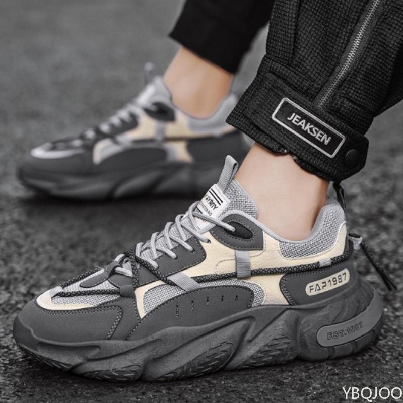 Frühling und Herbst Mode Neue Herren Freizeit-Sportschuhe Trendig und vielseitig Atmungsaktiv und höhenvergrößernd Herrenschuhe