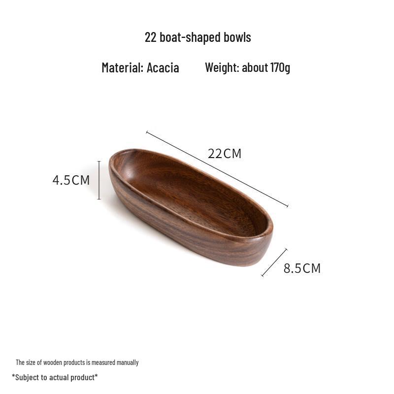 Walnut Wood Fruit Snack Plate 1 piece