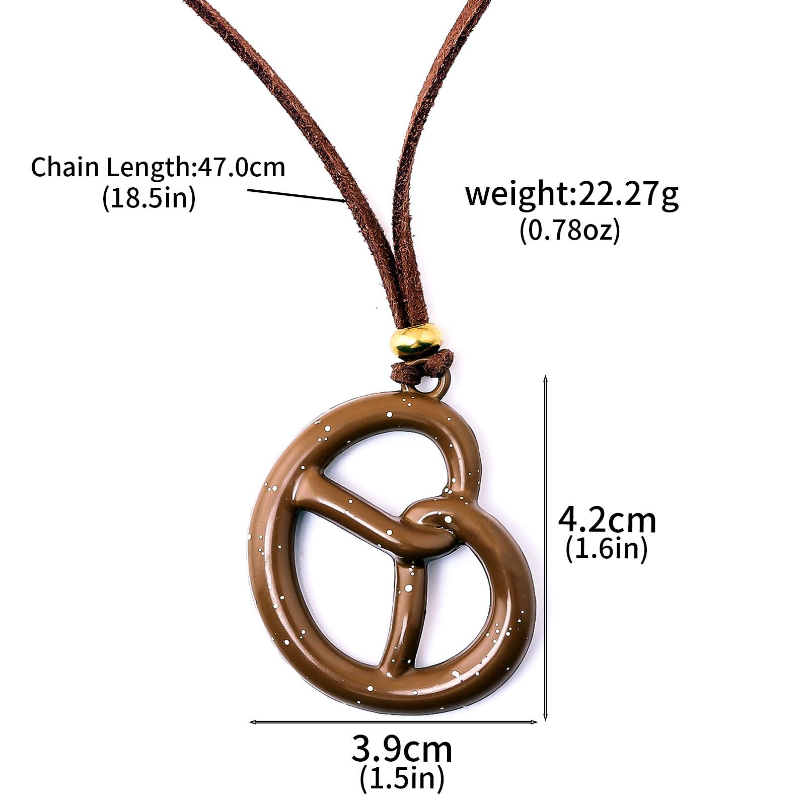 Stylish Simple Cookies Pendant Necklace Creative Delicious Cookies Necklace For Women Trendy Charm Jewelry Gifts