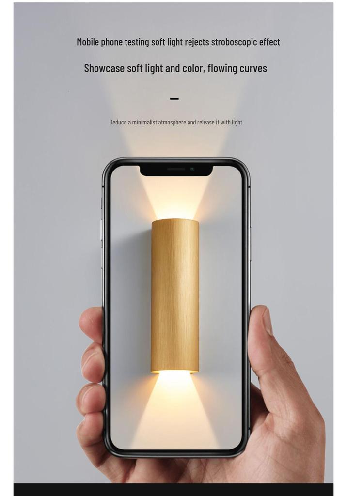 Minimalist Designer Wall Lamp for Living Room, Bedroom, Hotel Corridor, and Bedside: "Light & Shadow"