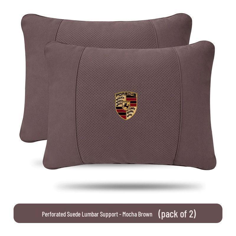 Almohada de apoyo para el cuello y la zona lumbar del reposacabezas del Porsche Macan/Cayenne: Compatible con 718, Panamera, 911