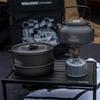 3Pcs/Set Camping Cookware Set Aluminum Alloy Tableware Pot Pan Set Lightweight Cookware Kit for Outdoor Fishing Camping