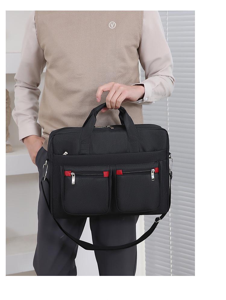 Men's Large Capacity Wear-Resistant Business Laptop Briefcase and Travel Handbag