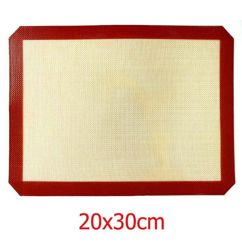 Wiederverwendbare Silikon-Backmatte Antihaft Hitzebeständig Runde und Rechteckige Gebäckmatten zum Kneten Ausrollen und Backen von Keksen