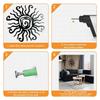 Quirky Sun Wrought Iron Ornament: Creative Home Courtyard Wall Hanging Decoration.