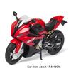 1:12 S1000Rr Miniature Motorbike Model Toys Alloy Diecast Rrs1000 Motorcycles Sound Light Shock Absorption Ornament Boys Gifts