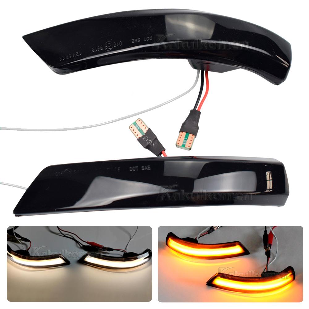 Pair Dynamic Blinker LED Turn Signal For Ford Mondeo MK4 Focus MK3 MK2 Mirror Light 2008 2009 2010 2011 2012 2013 2014 2015 2016