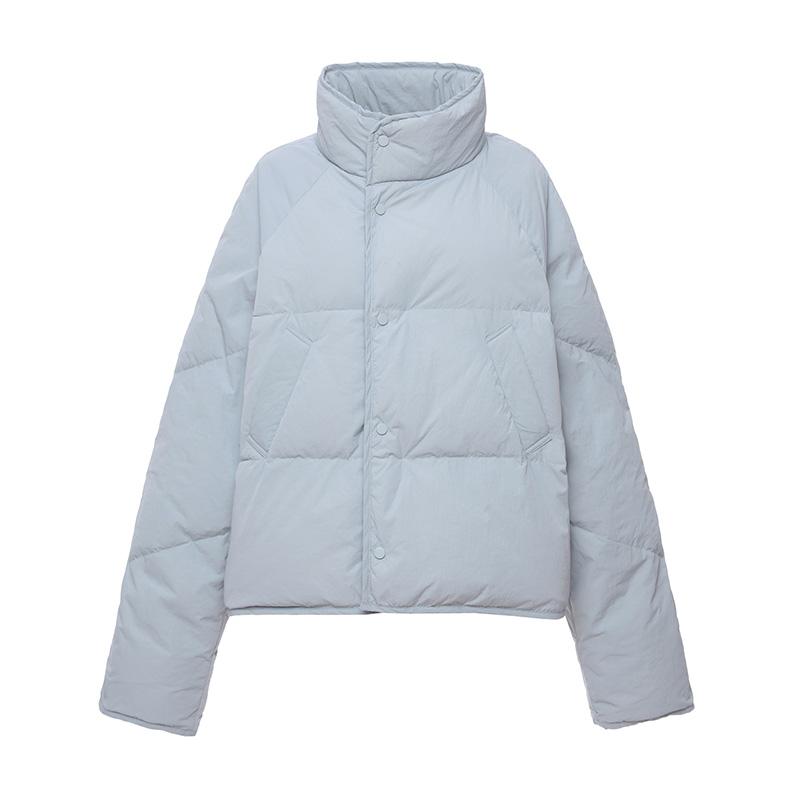 Jachetă de puf Jachetă de iarnă pentru damă Jachetă de puf de rață albă Jachetă scurtă de pâine pentru femei