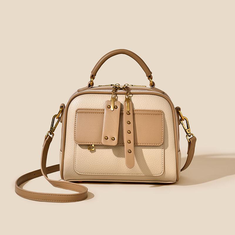 New High-end Crossbody Bag, Fashionable Contrasting Color Women's Handbag, Large Capacity Versatile Shoulder Bag